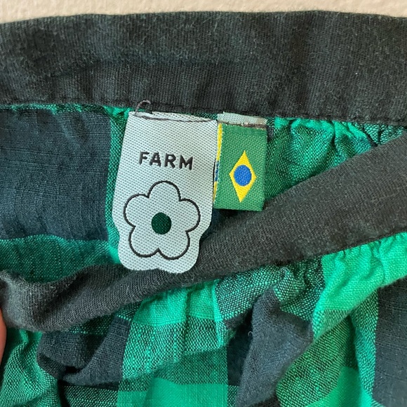 Farm Rio Green and Black Buffalo Check Maxi Skirt - Picture 3 of 6